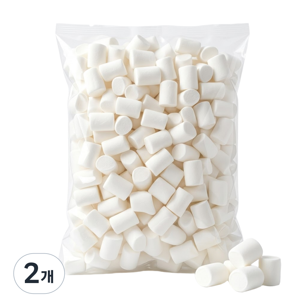바베큐용 화이트 빅 마시멜로우, 1kg, 2개, 현재가 10,900원