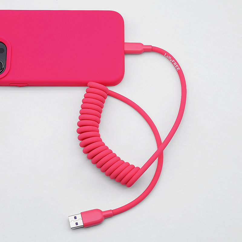 롤리프리 C to C타입 실리콘 초고속 충전 240w 스프링 타입 케이블 1.5M 21,400원