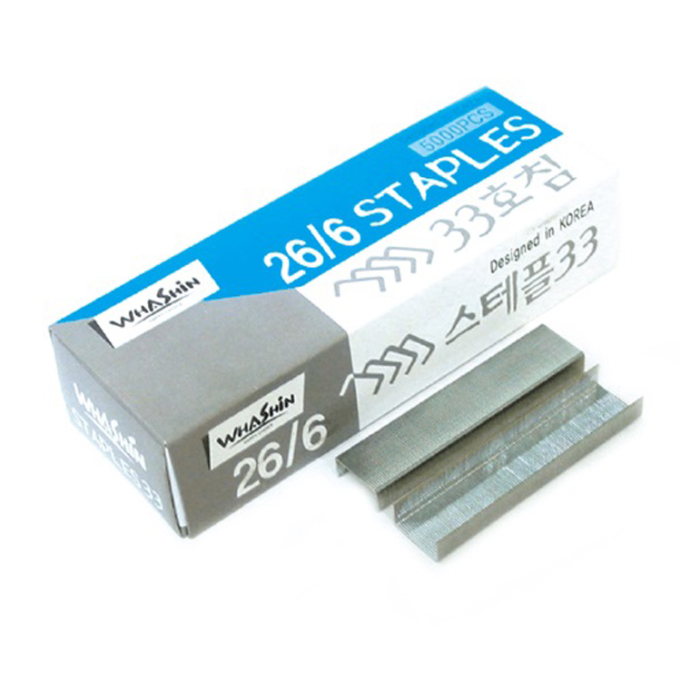 화신 스테플 33호침 단침 스테플러심 1갑 5000pcs 1,680원