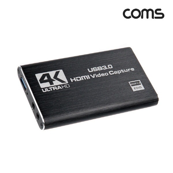 (Coms) (외장형) TB609 (USB 3.0 HDMI 캡쳐)(UHD 4K 60Hz 입출력지원) 63,000원