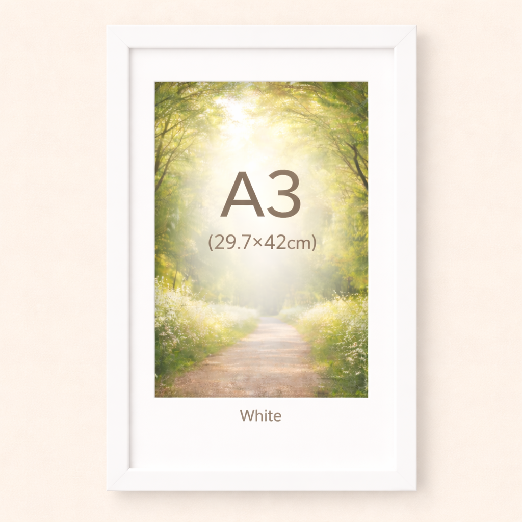 하스몰 전시용 고급 우드 인테리어 매트지 액자 프레임, 1개, 화이트 12,900원