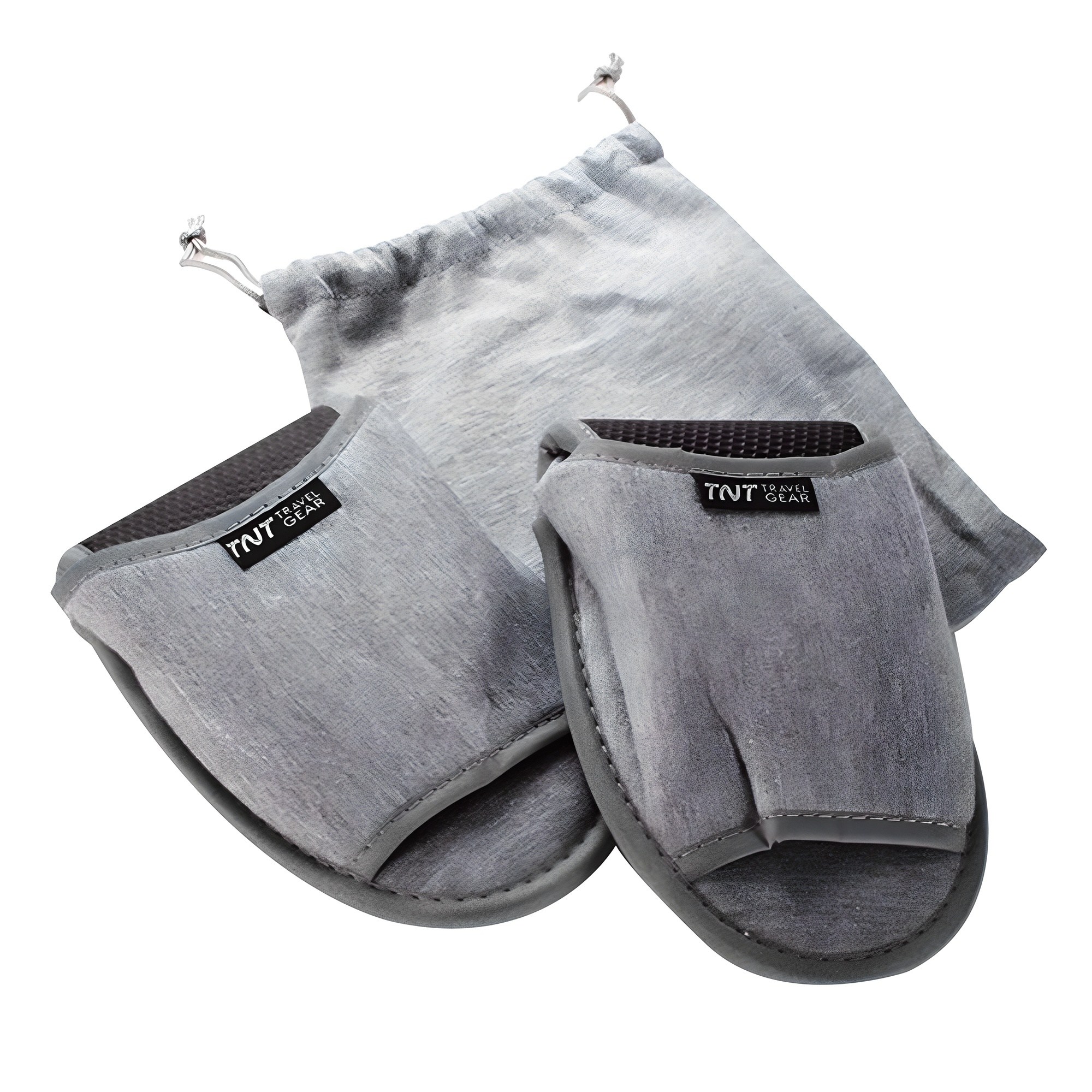 티엔티트래블기어 남녀공용 접이식 기내용 슬리퍼, 그레이, 1세트 5,140원