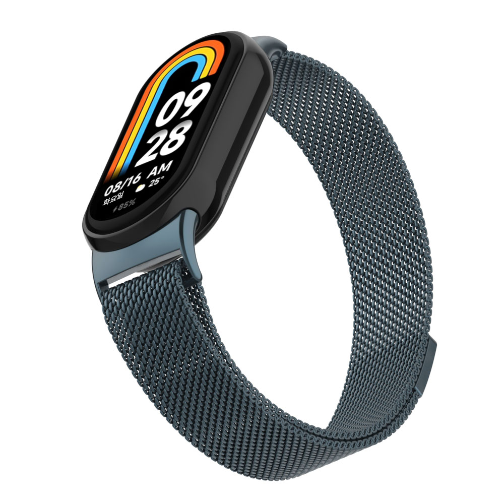 TAOMI 샤오미 미밴드8 호환 스트랩 스테인레스 메탈 벨크로 케이블 보호필름 풀커버 케이스, 1개 7,900원