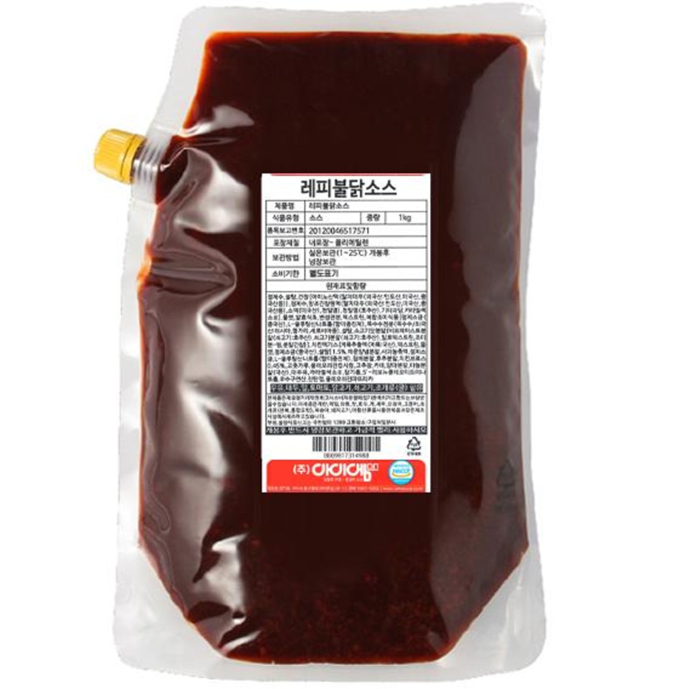 레피 불닭소스 핵 매운, 1kg, 1개 16,800원