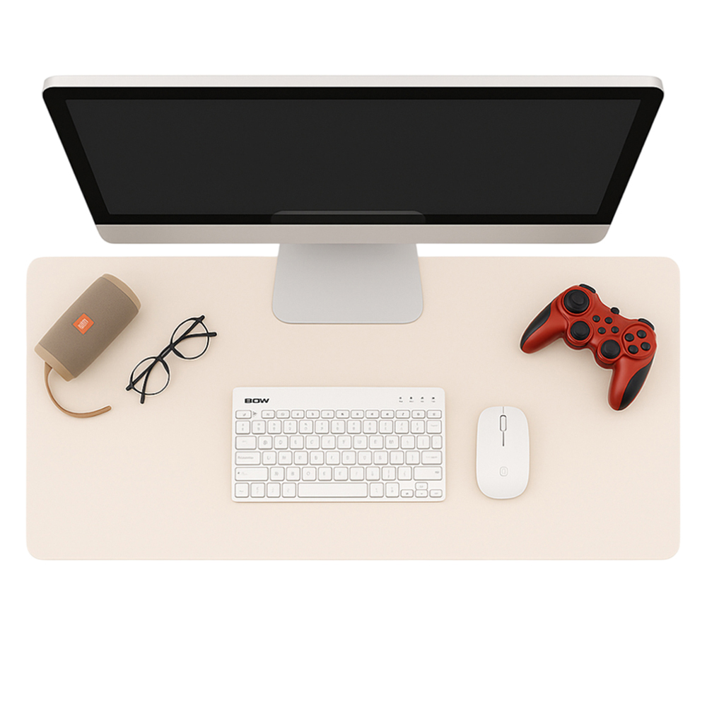 베네블 가죽 심플 와이드 데스크매트, 베이지 6,980원