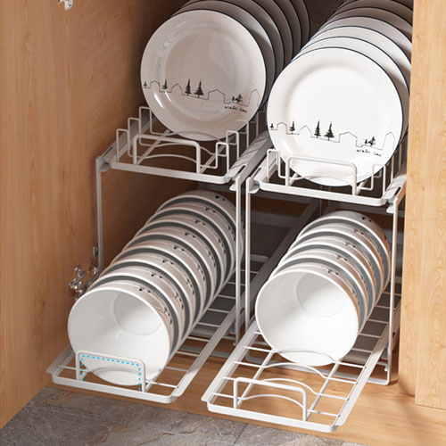 무타공마켓 슬라이딩 인출식 그릇 접시정리대 하부장 정리 건조대 물받침포함 39,800원