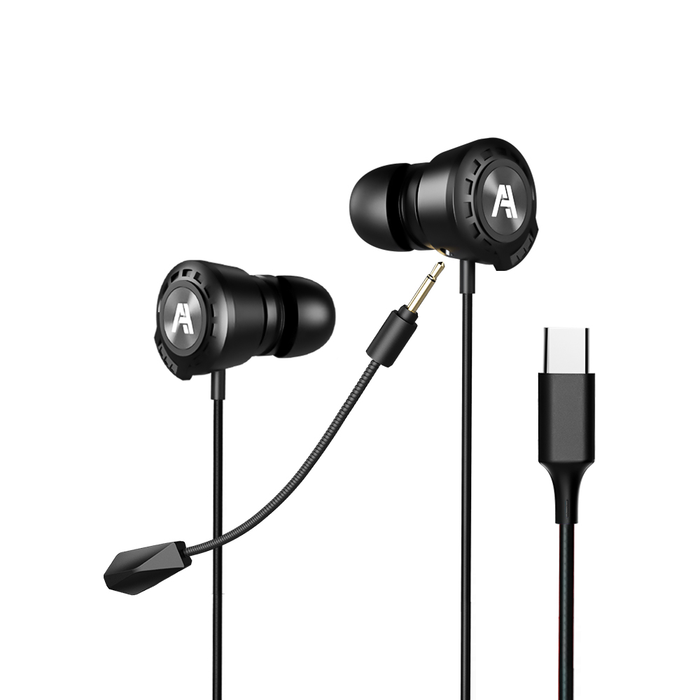 에이투 C타입 유선 탈부착 마이크 게이밍 이어폰, 블랙, ATWO GE130 29,900원