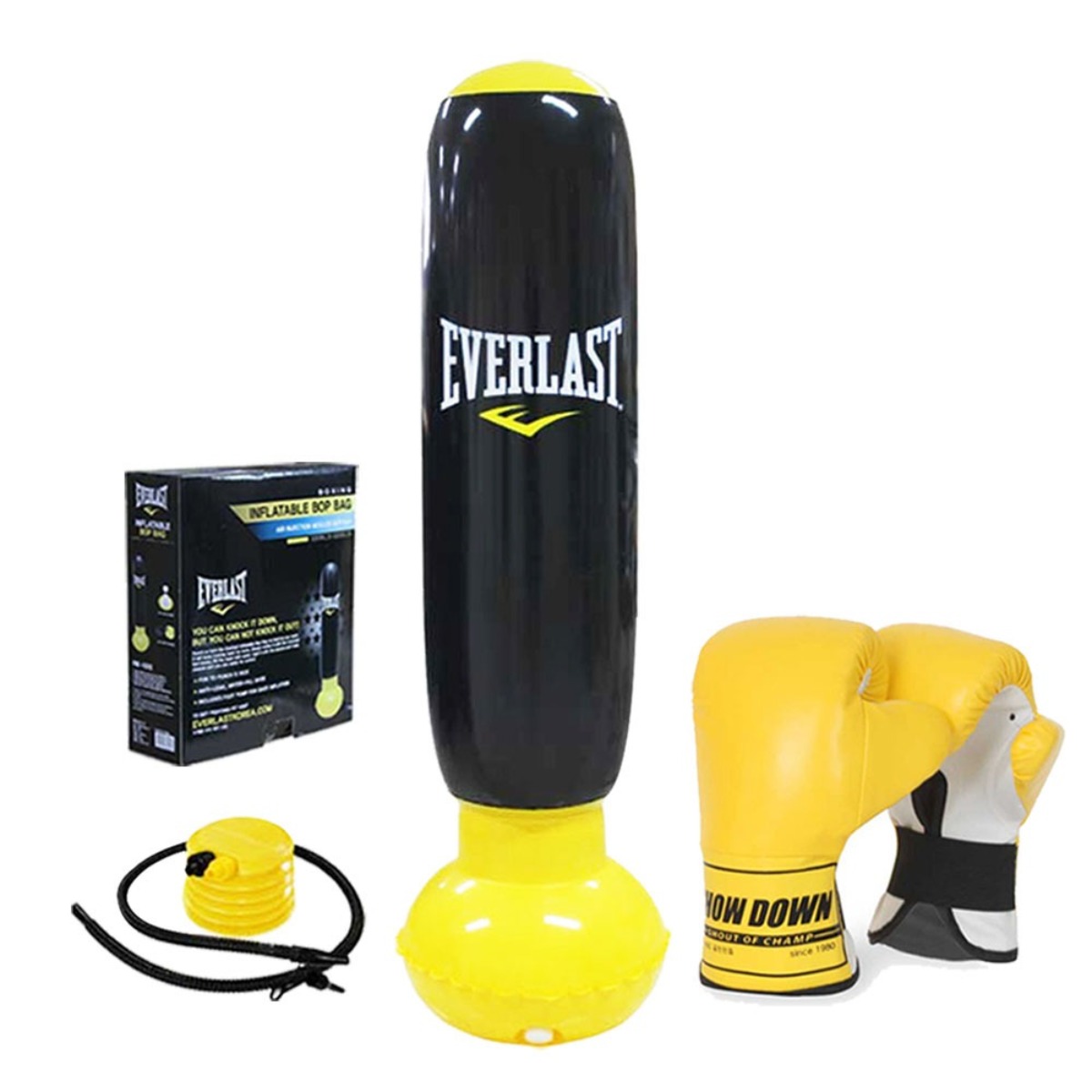에버라스트 미니 펀치백 세트 복싱 유아 어린이 샌드백, 밥 백 + 미니 복싱글러브 XS 옐로우 38,150원