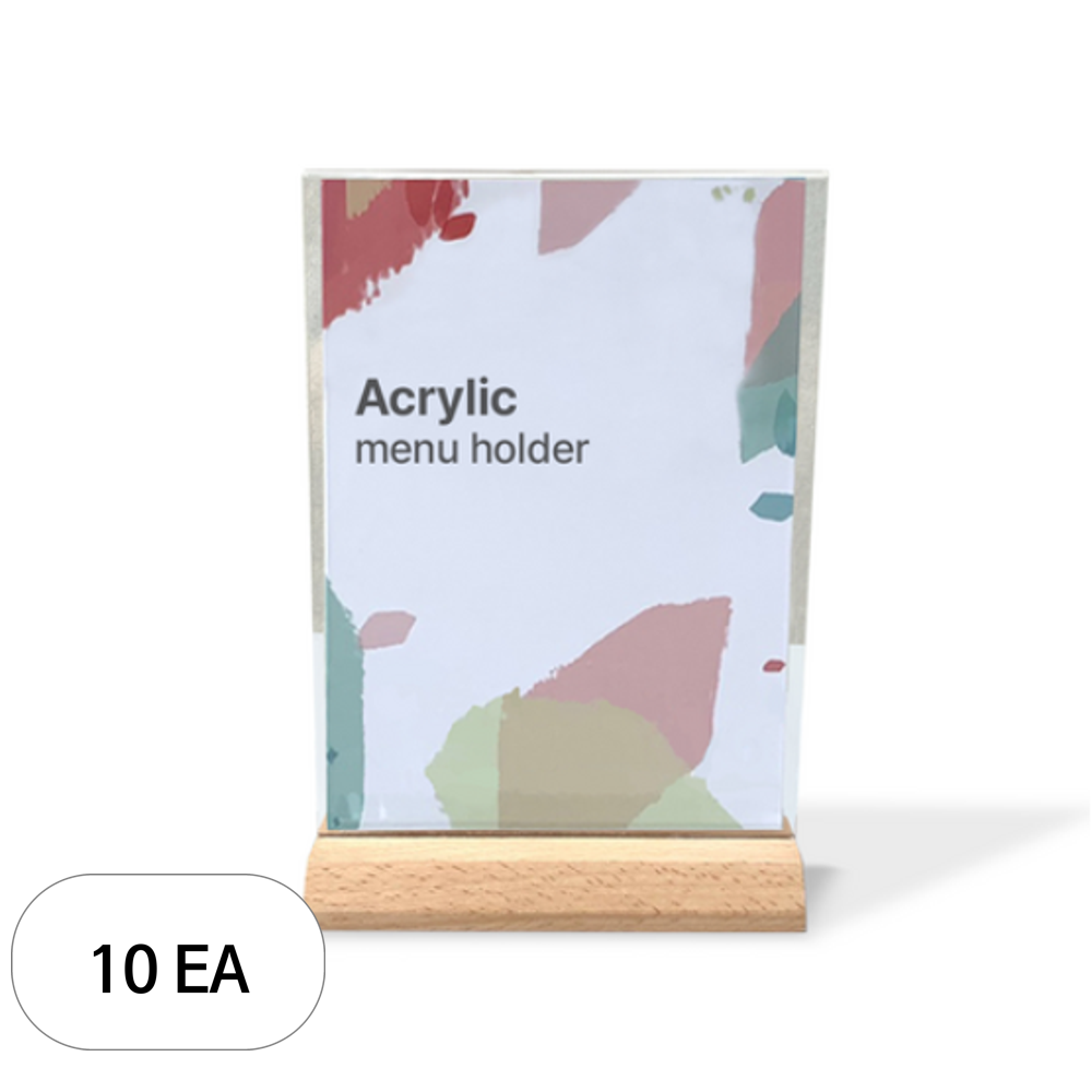 애드라벨 T형 나무 아크릴 메뉴판 POP 꽂이 세로 85,560원