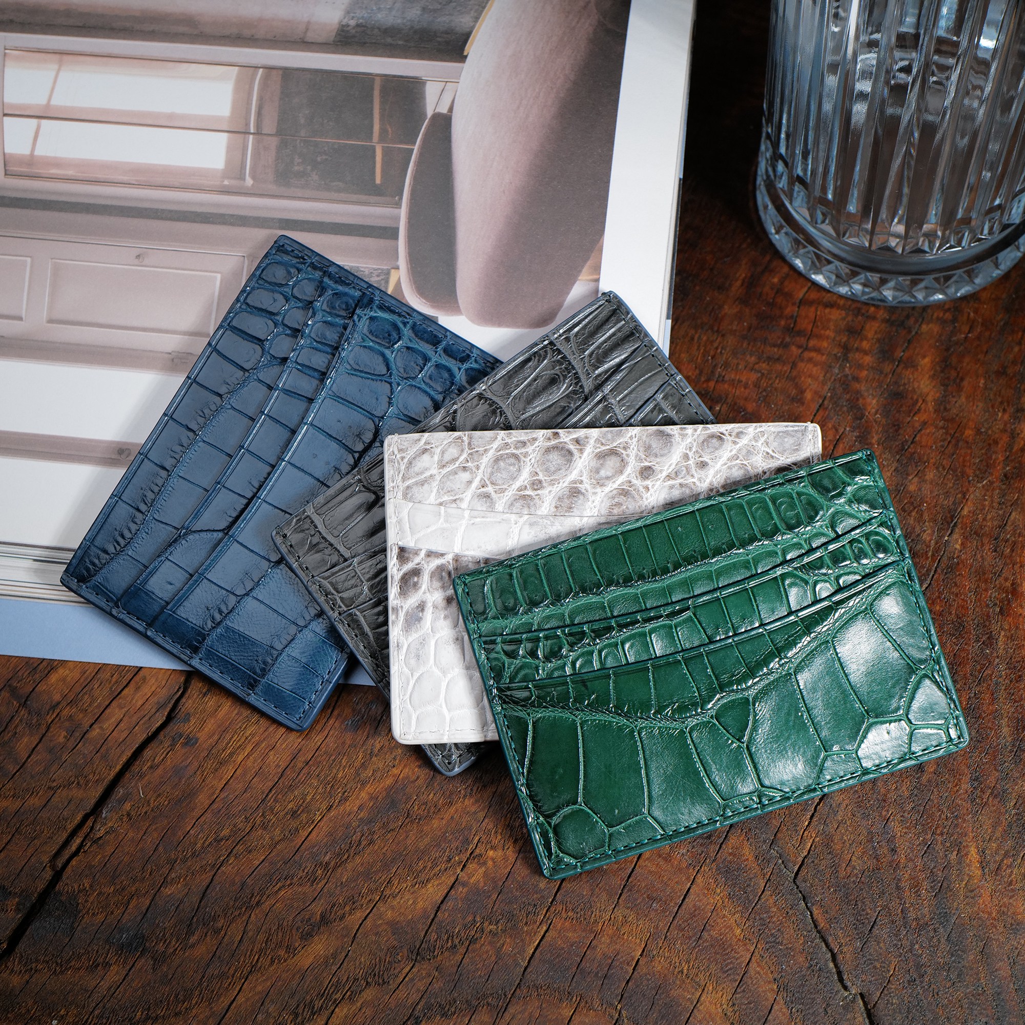 인피니토 하이엔드 이그조틱 악어가죽 슬림 카드지갑 128,000원