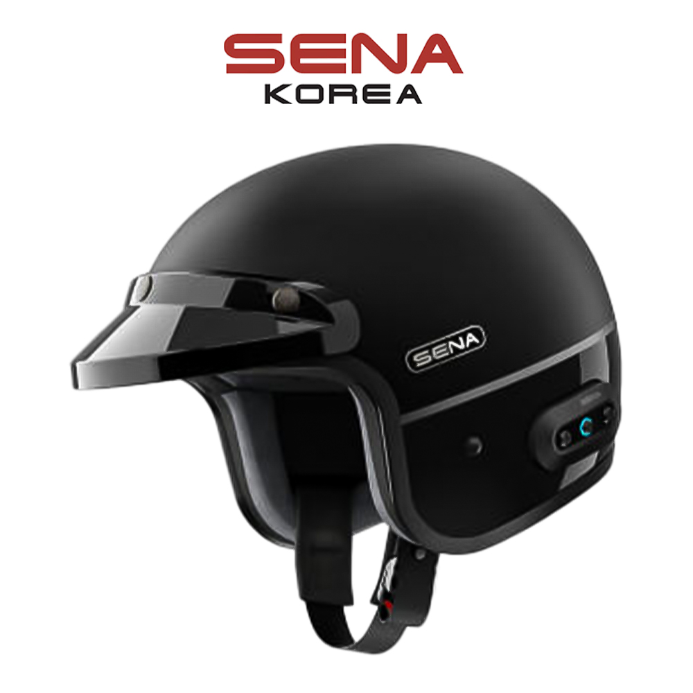 세나 서지 오픈페이스 클래식 스마트 헬멧 메시 인터콤 매트 블랙 440,000원