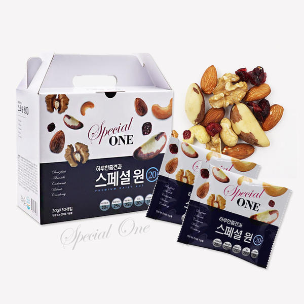 홈인푸드 스페셜원 하루견과 선물세트 30봉, 20g, 30개 18,900원