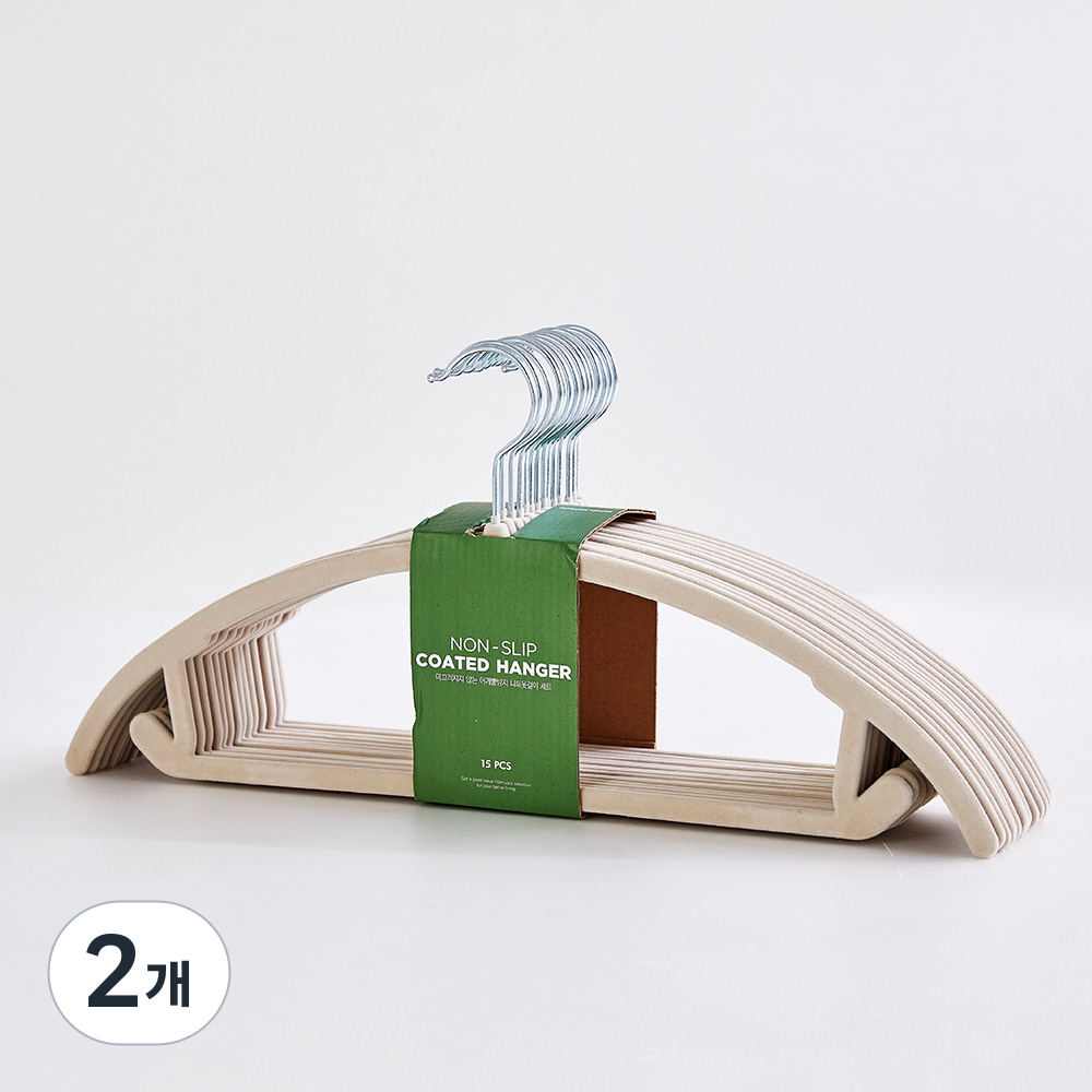 모던하우스 미끄러지지 않는 어깨뿔 방지 니트 벨벳 옷걸이 15p 19,800원
