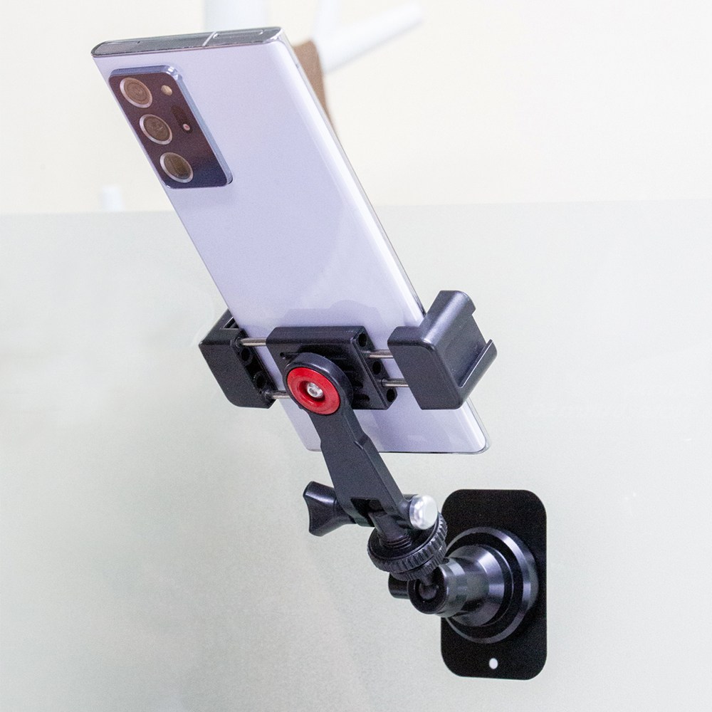 마그네틱 자성 접착 스마트폰 홀더 볼헤드 금속판 자석 부착 휴대폰 거치대, 1개, AC-N25+AC-B22 25,000원