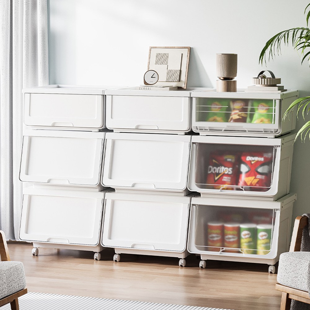 홈비 적층형 다용도 수납 튼튼한 공간활용 리빙박스, 1개, 투명 28,900원