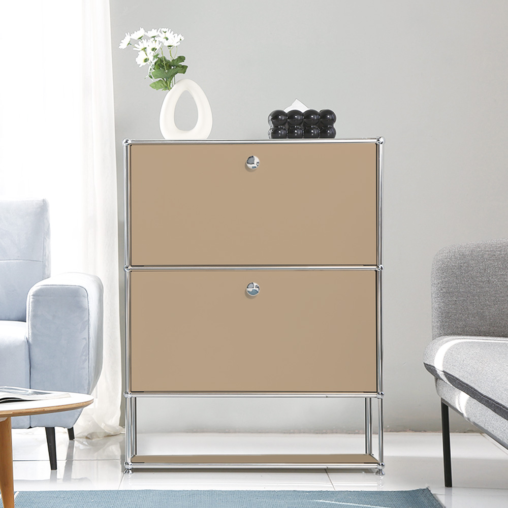 이가페 미드센츄리 모듈가구 모노 1x3 다운플로어 수납장, 베이지 520,000원