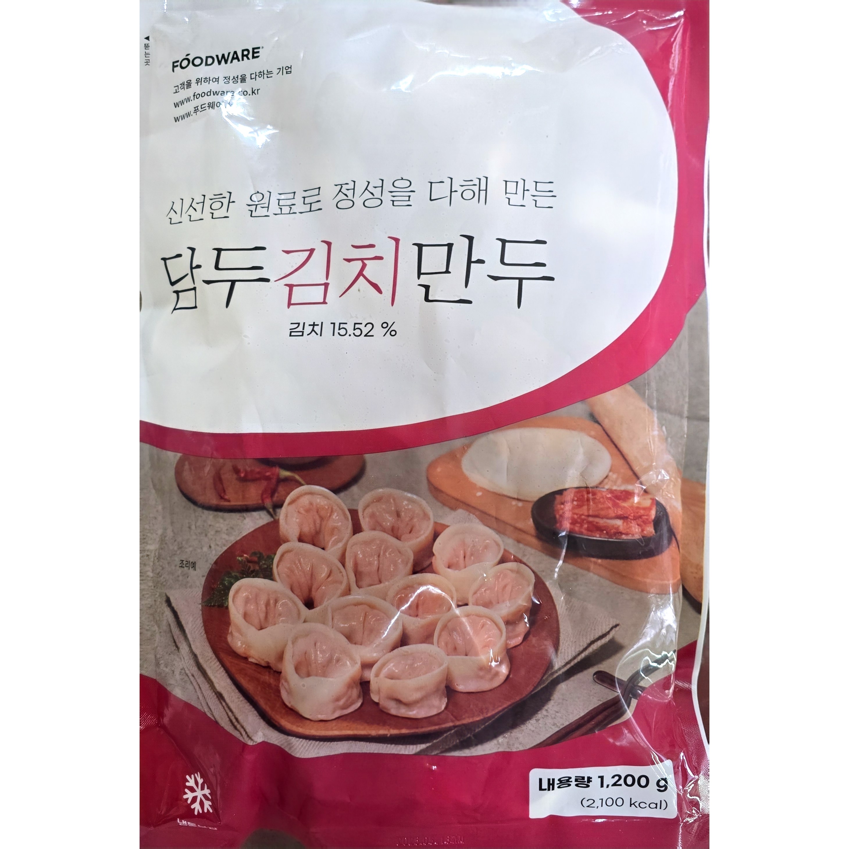 푸드웨어 담두 김치만두, 12개, 1.2kg 96,400원