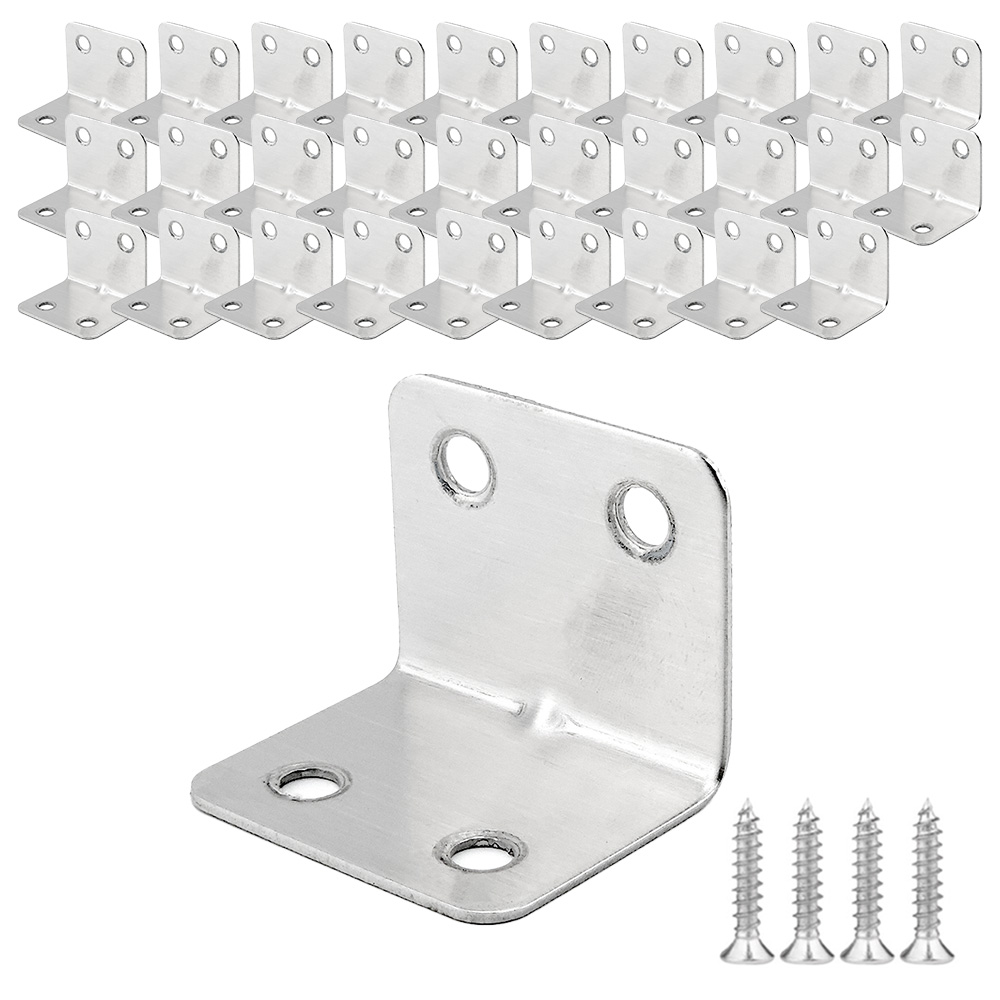 YOUTH TOOL 스텐 스테인리스 코너 ㄱ자 꺽쇠 자브라켓 각철 나사포함, 30개 12,500원