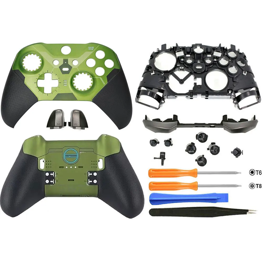 Xbox Elite 시리즈 2 컨트롤러 교체 하우징 쉘 Halo 버전 페이스플레이트 케이스 70,600원