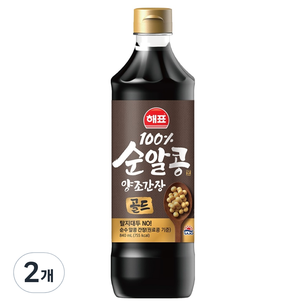해표 순알콩 양조간장 골드 8,800원