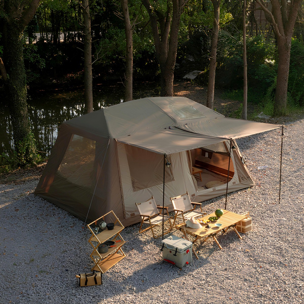 루바에어 캠핑 사계절 에어텐트 12.18 글램핑 5-8인용 585,710원