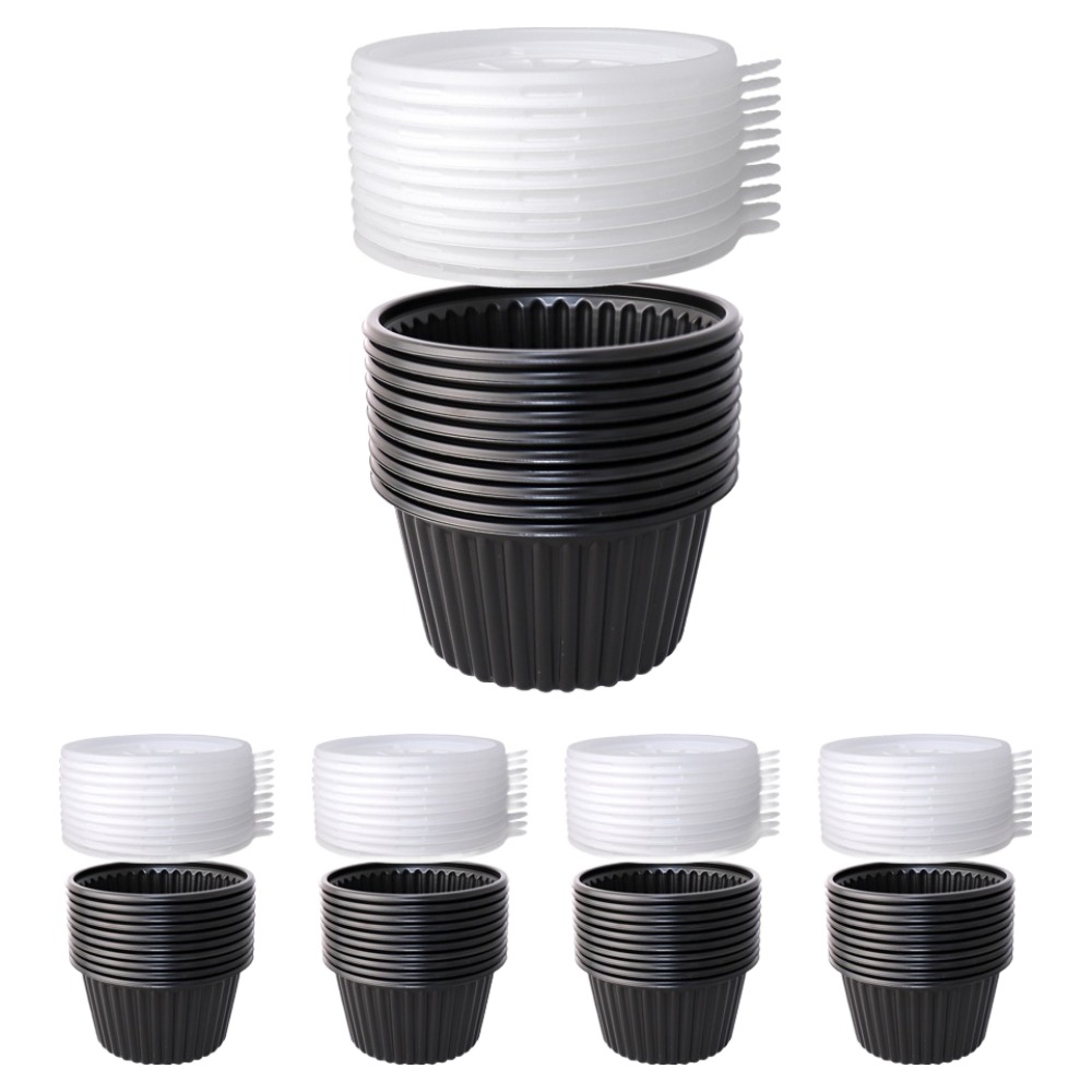 블룸엣홈 105파이 PP 밥용기 국물용기 반찬용기 블랙 중 50p + 뚜껑 50p 세트 9,410원