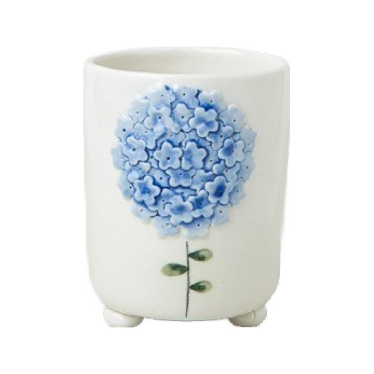 도자기 수저통 물빠짐구멍 수저보관통 핸드메이드 수국 일자 수저통, 2)그린, 1개 31,000원