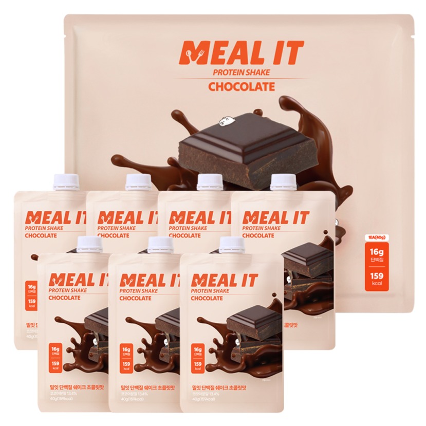 밀잇 단백질 쉐이크 초코맛 7p, 280g, 1개 24,500원