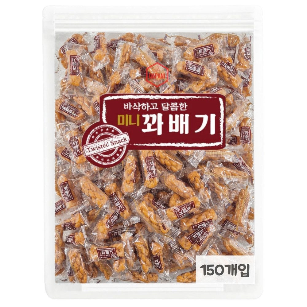 다파니 달콤 바삭 미니 한입 꽈배기 개별포장 150개입 14,790원
