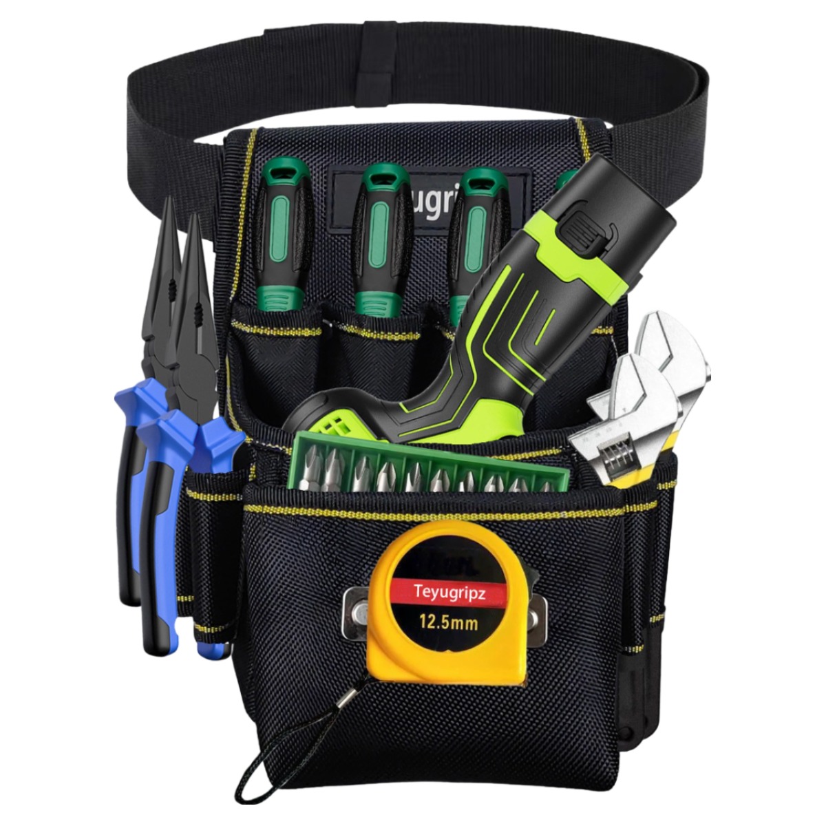 공구 허리가방 다중 포켓 내구성 강한 1680복합 소재, 1개 21,000원