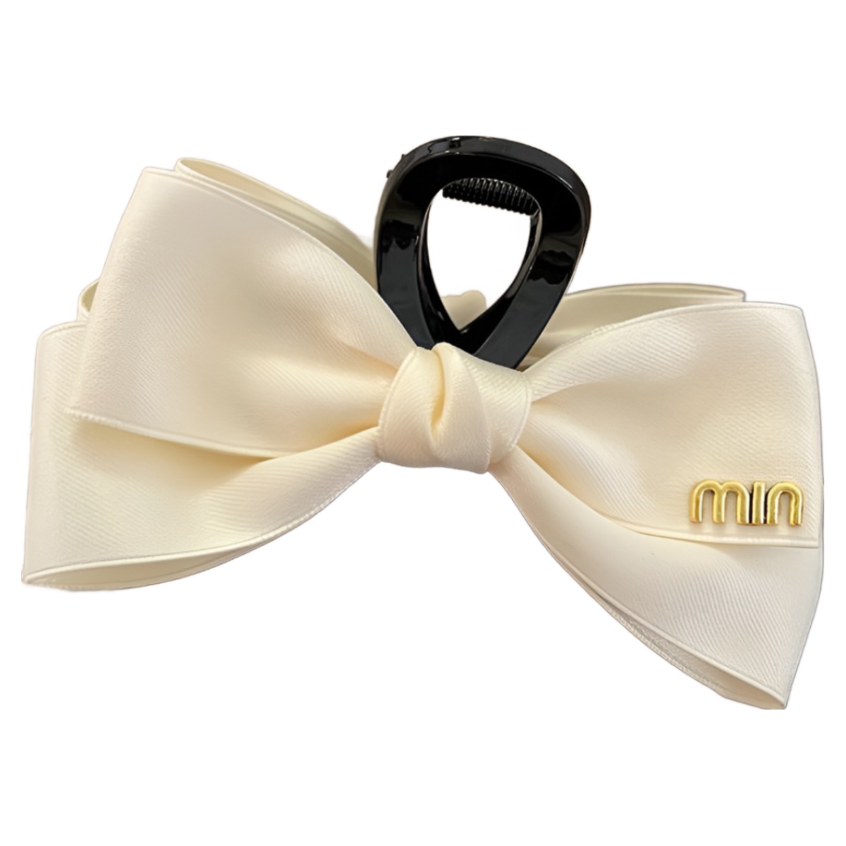 COCOMONSTER 프리미엄 대형 리본 골드 올림머리 헤어 집게핀 13cm 19,000원