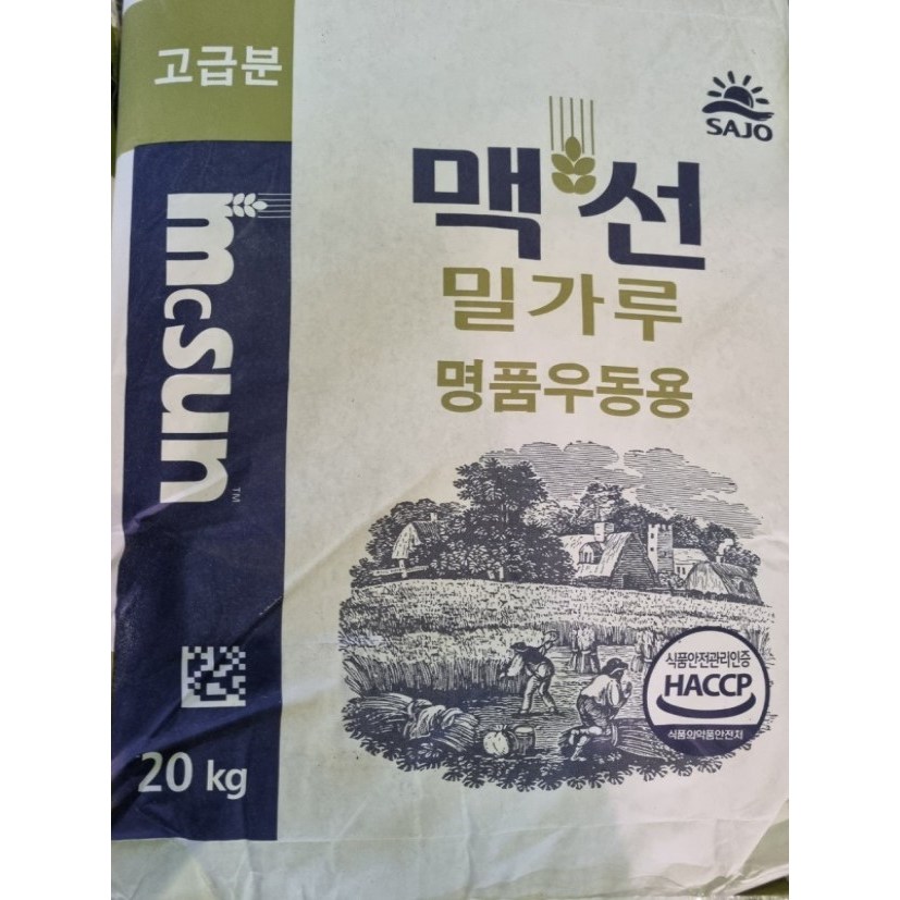 맥선 명품우동용 밀가루 20kg 최상급 중화면용 밀가루 한국제분 38,200원