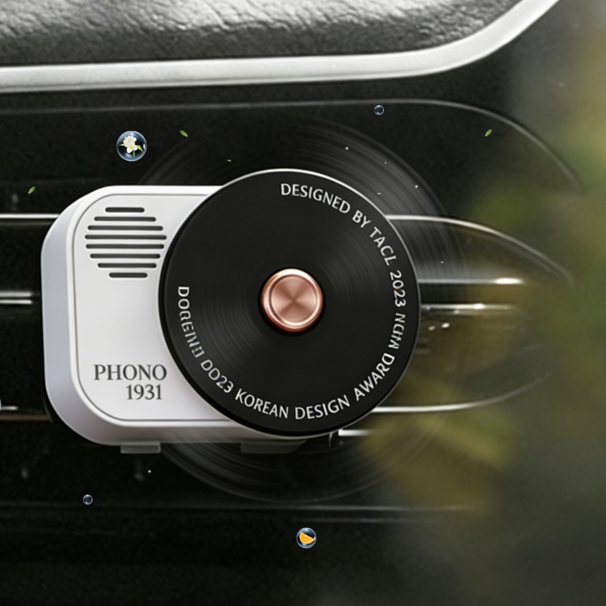 BIKASU 빈티지 송풍구 턴테이블 차량용방향제 새차선물 고급 회전 디퓨저 차량장식품 13,570원