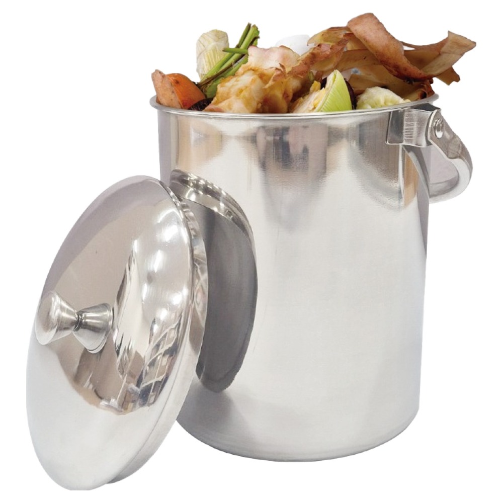 hillo 이지 304 스텐 손잡이 음식물 쓰레기통 2L, 실버, 1개 15,670원