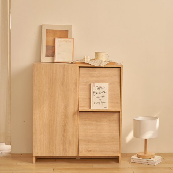 [모노폴리오] 헤이 매거진랙 멀티 수납장, 내추럴오크 115,000원