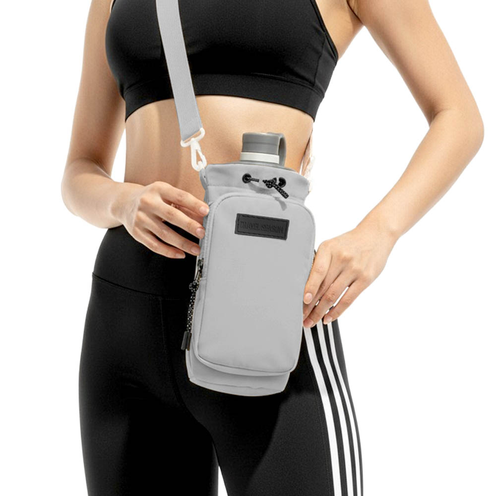 깔끔더하기 물병가방 텀블러 보틀백 파우치, 1개, 그레이 9,200원