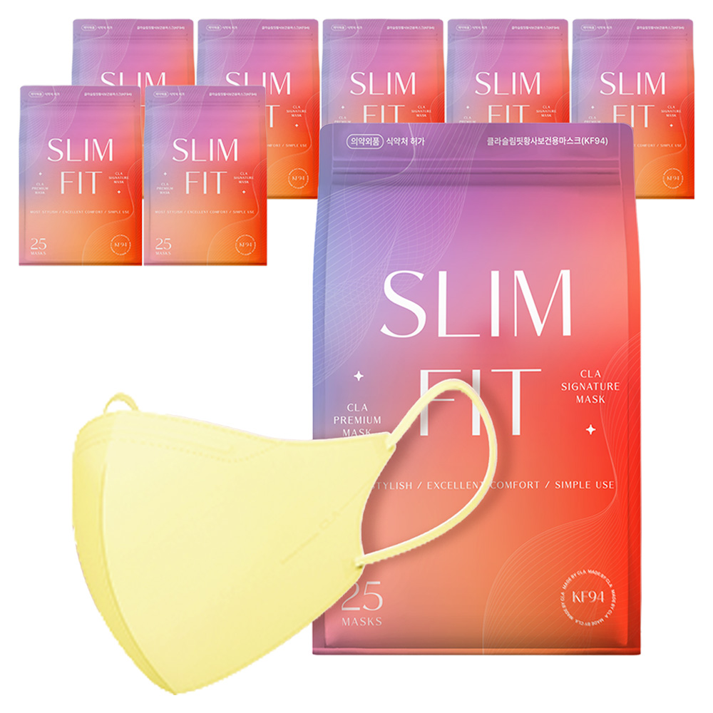 CLA 슬림핏 라이트 패키지 컬러 새부리형 보건용 마스크 소형 KF94 44,600원