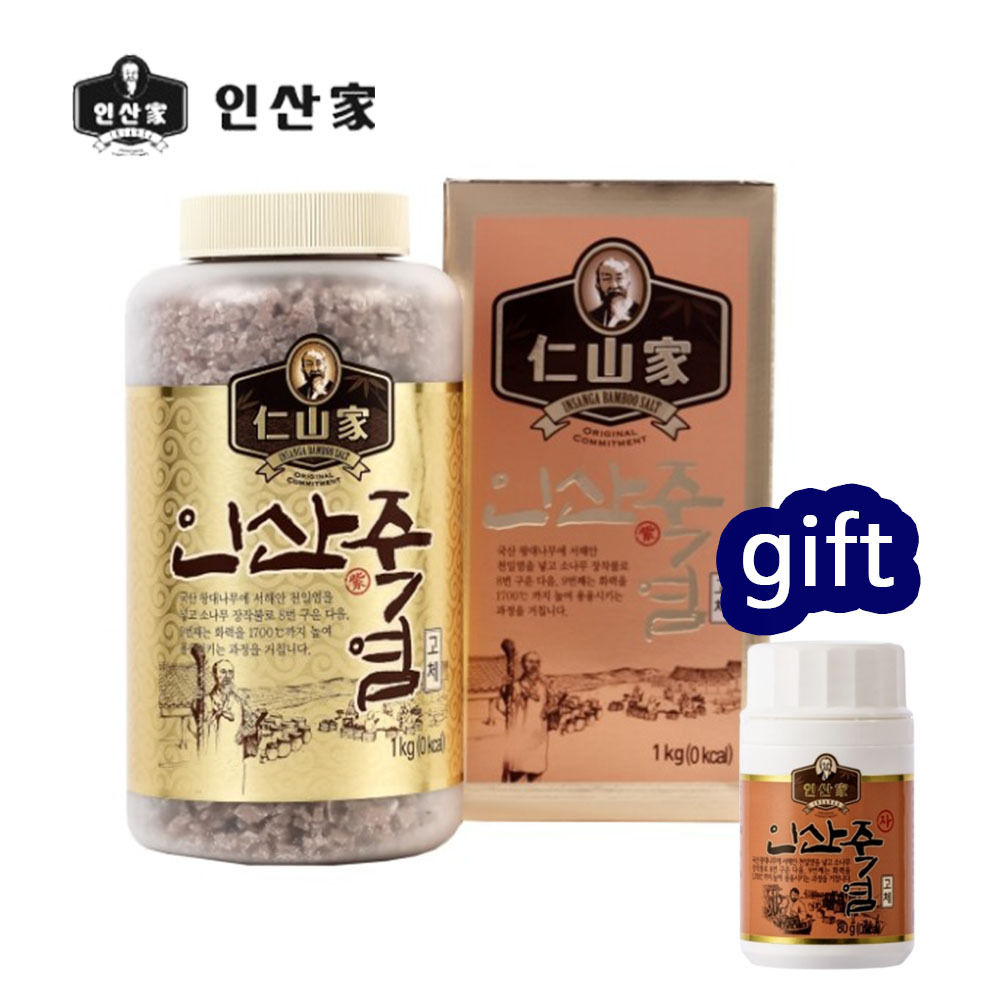 인산가 9회 자죽염 고체 1kg+80g(증정) 9번구운 인산죽염 소금, 1kg, 1개 303,000원