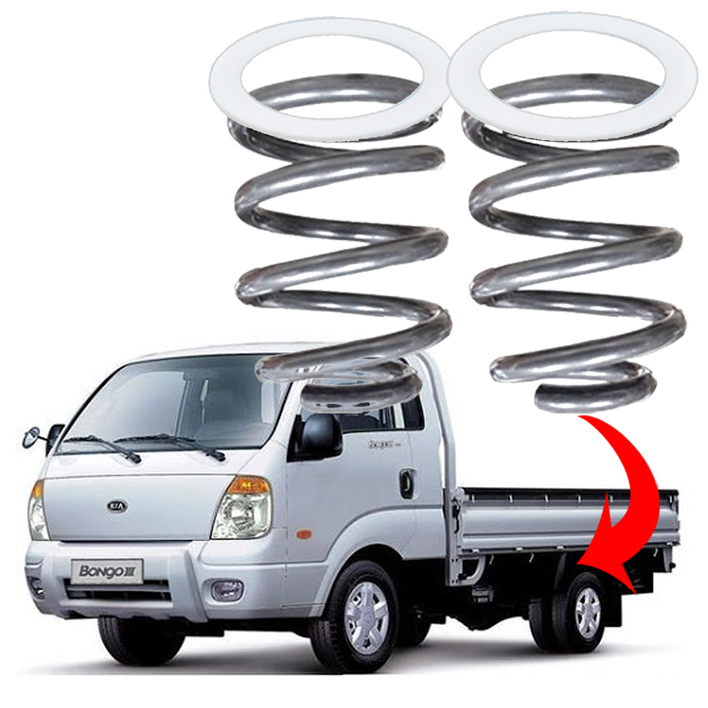 고급형(대형) 15mm 봉고3 1톤 2륜전용 화물차 캠핑카 코일스프링세트(스프링2개+받침대2개) 2중 분체도장 적재함 화물칸 하체 보강 완충 서스펜션 110,000원