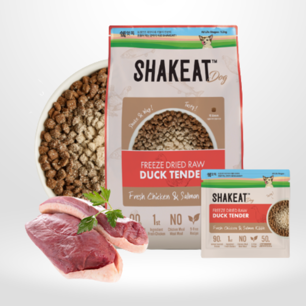 쉨잇 독 동결건조 생닭고기&연어 키블 전연령 사료 22,180원