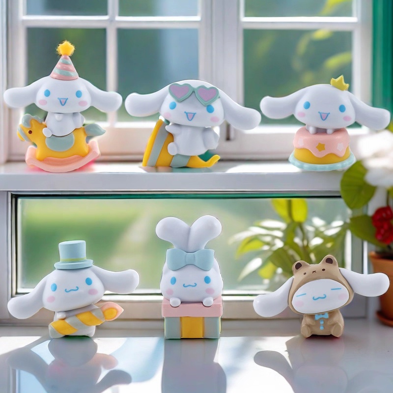6종 귀여운 시나모롤 피규어 케이크 장식 소품 차량용 장식 소품 인테리어 소품 14,000원