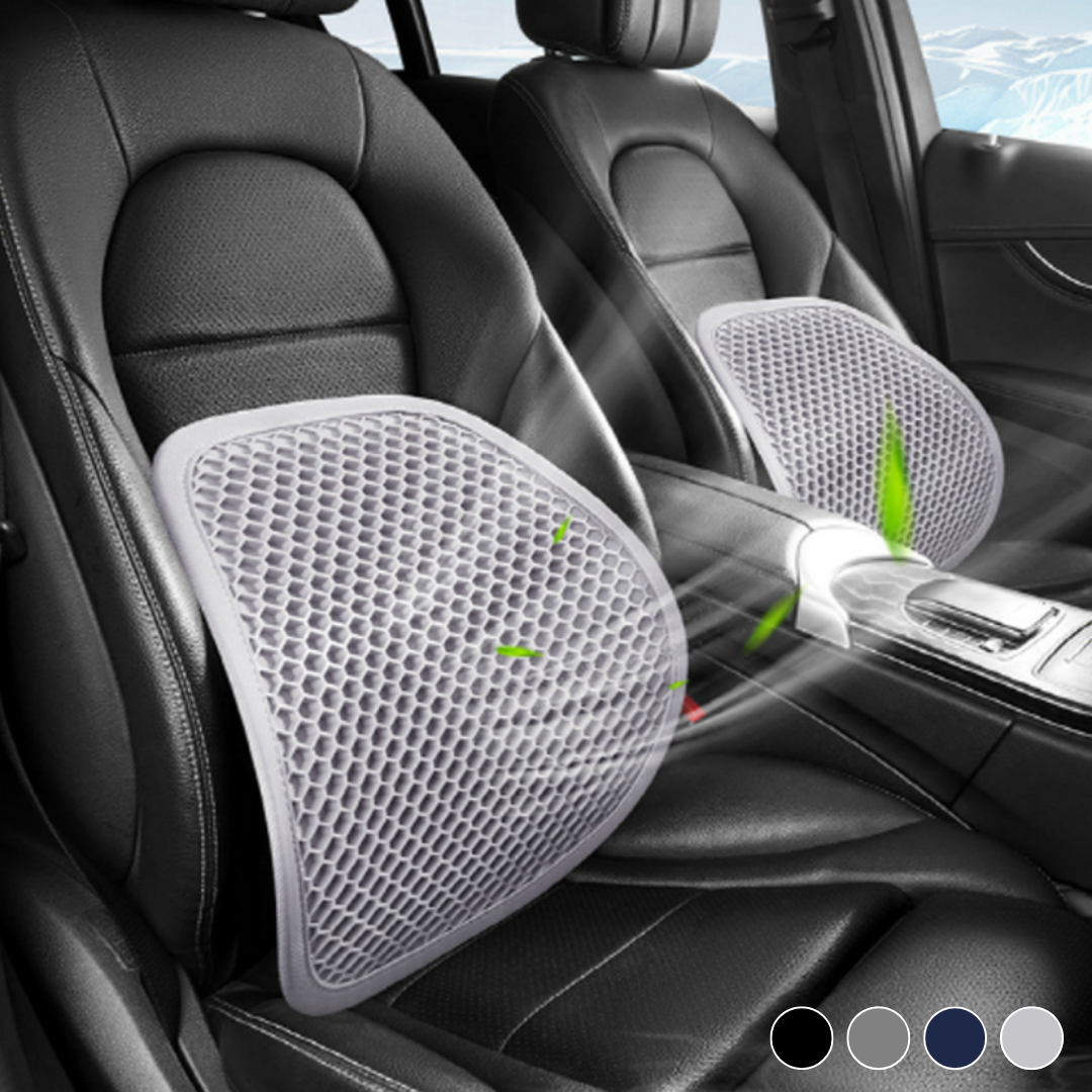 루먼트 자동차 사무실 의자 허리쿠션 벌집형 요추 지지대 등받이, 1개, 유광 화이트 15,900원