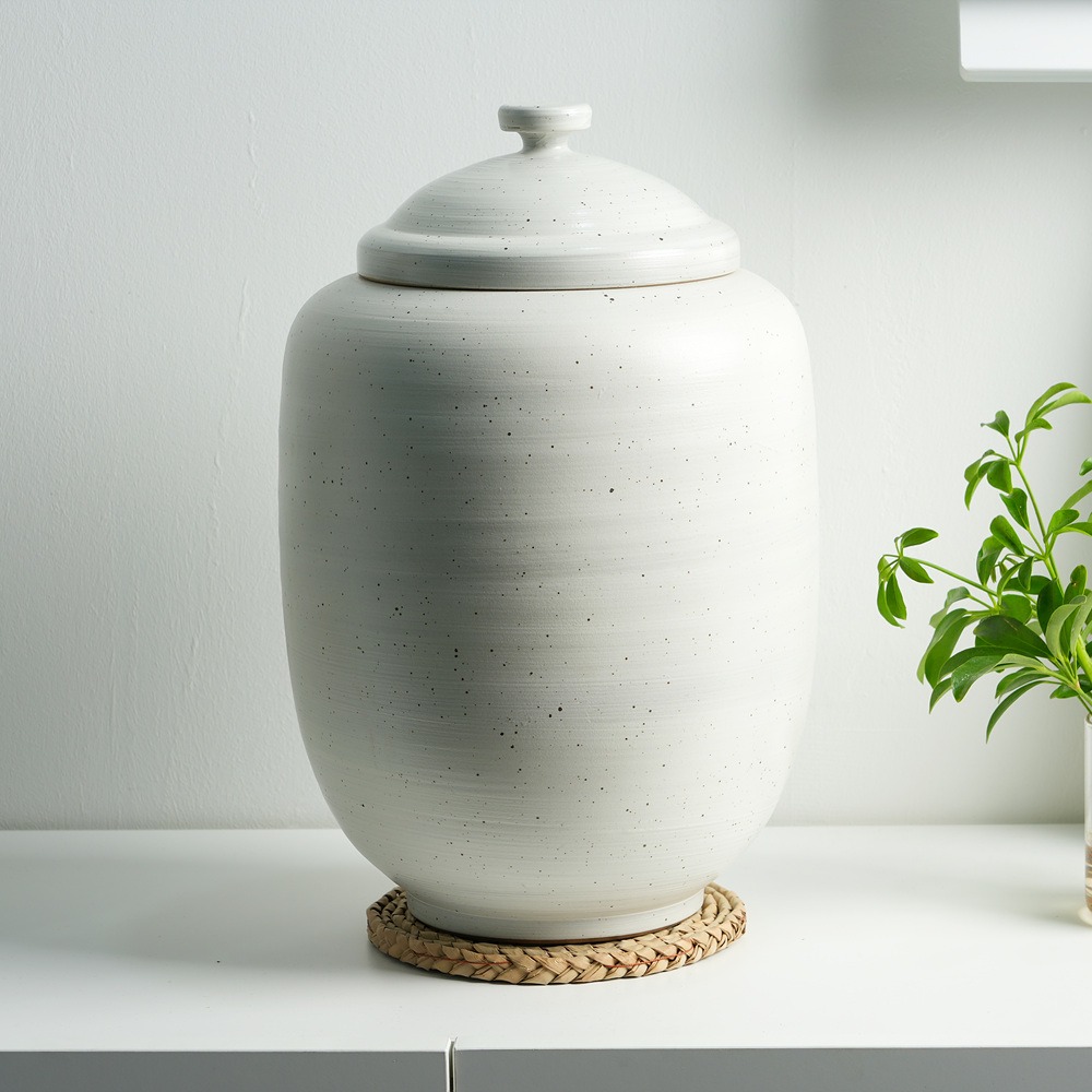 진 분청 무지 쌀독 10kg 항아리 도자기 소금항아리 55,000원