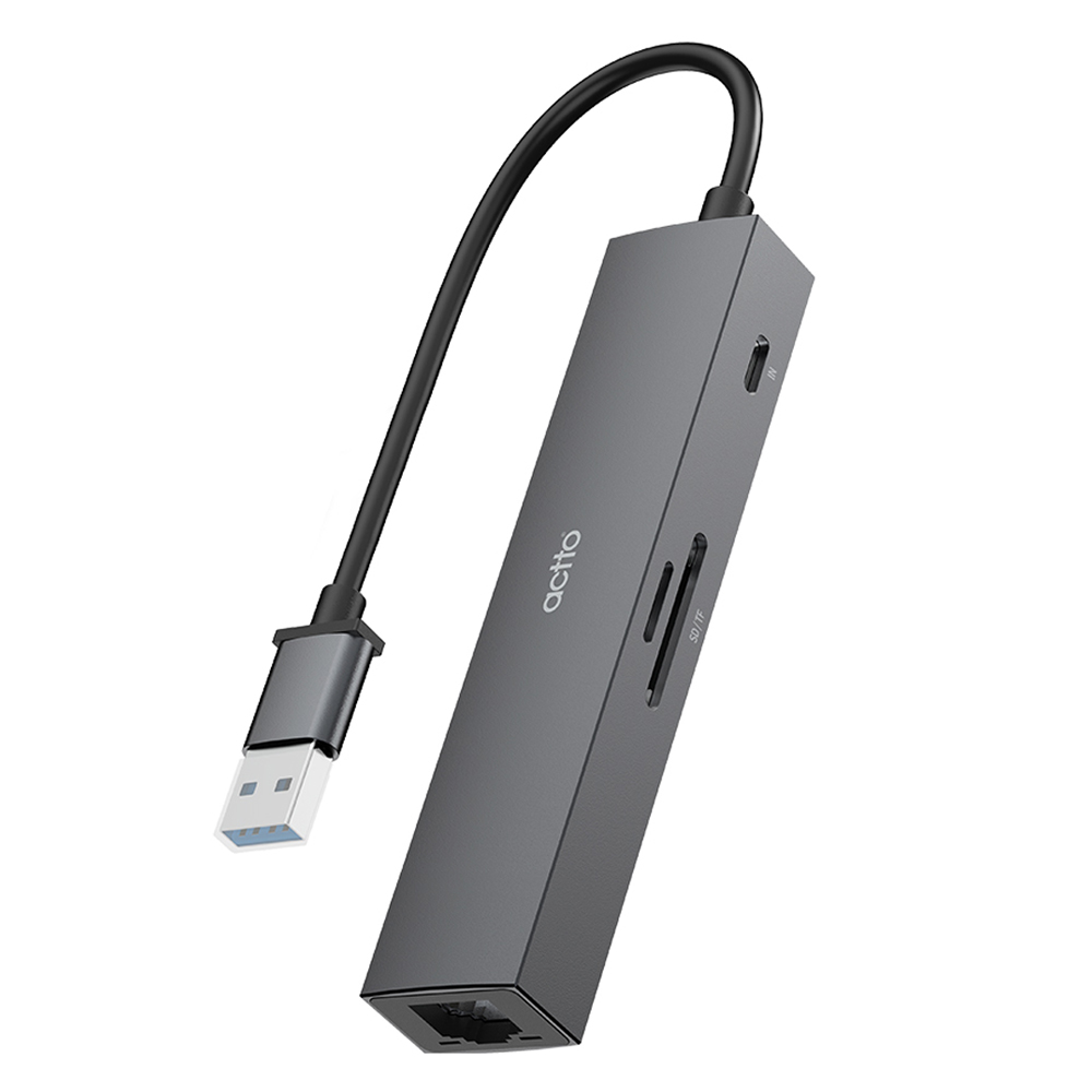 엑토 5in1 유선랜 SD TF 카드리더기 멀티 허브, CRH-28, 단일색상, 1개 18,010원