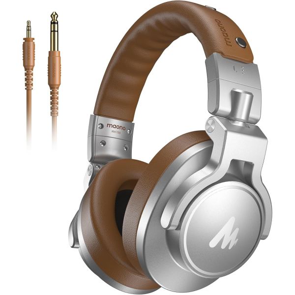 모니터링 헤드폰 스튜디오 녹음 MAONO 전문 모니터 오버 이어 클로즈드 백 분리형 케이블 포함 팟캐스트 DJ 음악용 MH700 블랙 1848359 124,400원