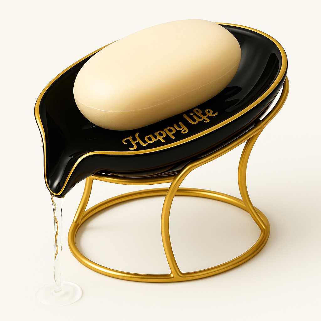 [드림베이스]  비누홀더 물빠짐 욕실 받침대 골드프레임 거치형 고이지 않는 걸이 8,910원