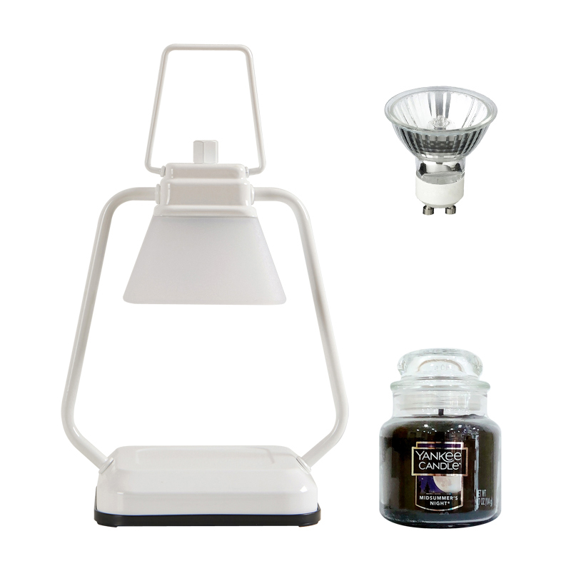 타이머 스퀘어 미니 캔들워머 + 양키 캔들 스몰자 세트, 미드썸머나잇, 화이트 29,770원