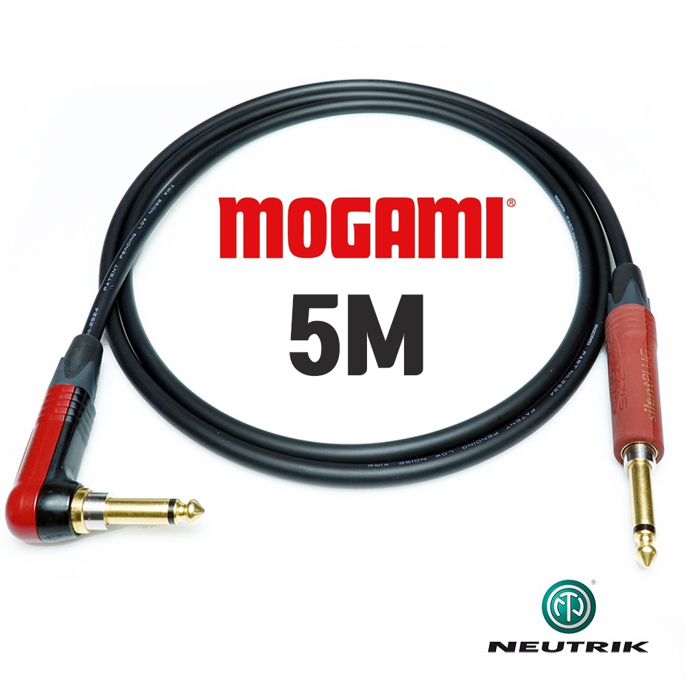 모가미 MOGAMI 2524 TS + TS ㄱ자 꺽임 뉴트릭 사일런트 기타 케이블 5M 73,680원