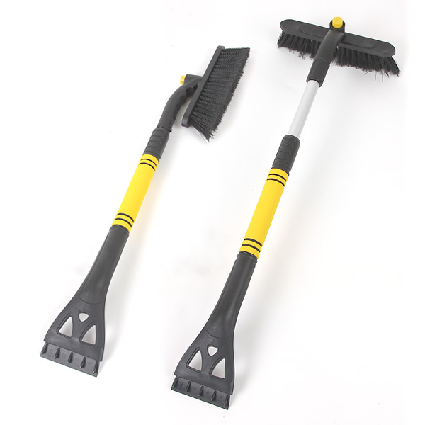 2in1 스크래퍼 성에제거기+눈빗자루 자동차 유리 얼음 제거 키트 길이조절 회전 헤드 차량용 스크레이퍼 스크리퍼, 1개 7,900원