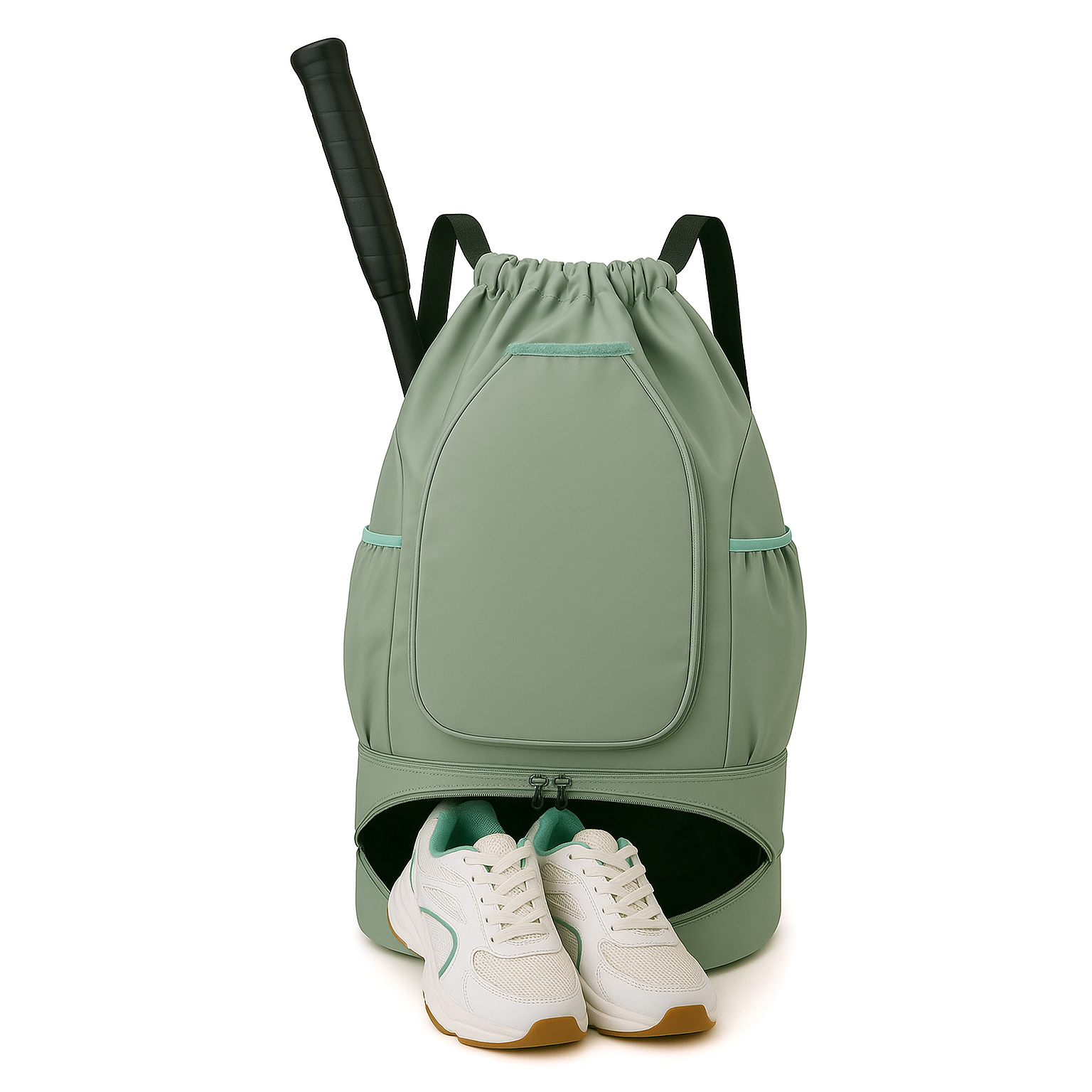 세리앙쥬 테니스 배드민턴 가방 방수 + 신발수납 + 라켓 + 공 대용량 백팩, 그린, 1개 24,500원